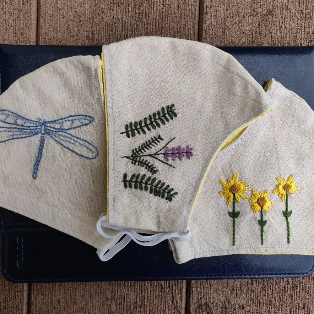 Hand Embroidery Mask - Picture 2 of 2